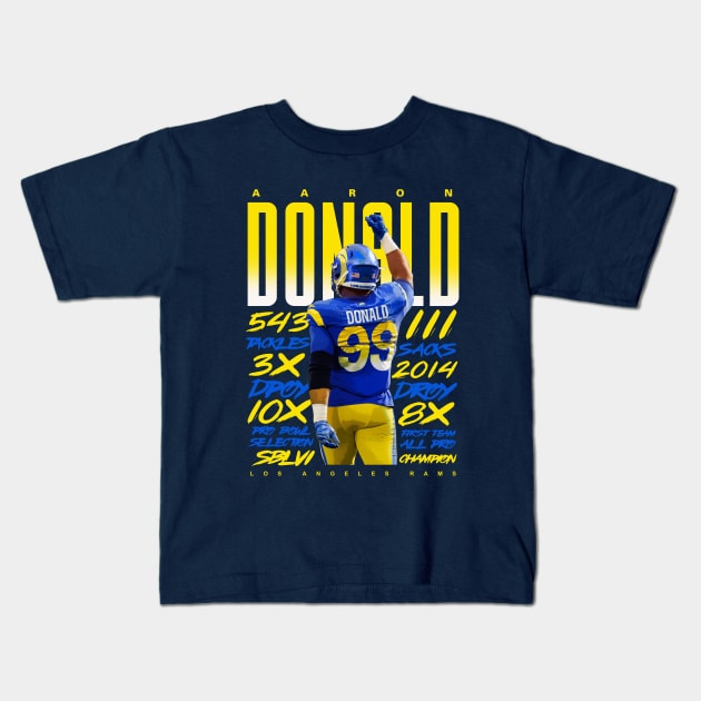 Aaron Donald Retirement Kids T-Shirt by Juantamad